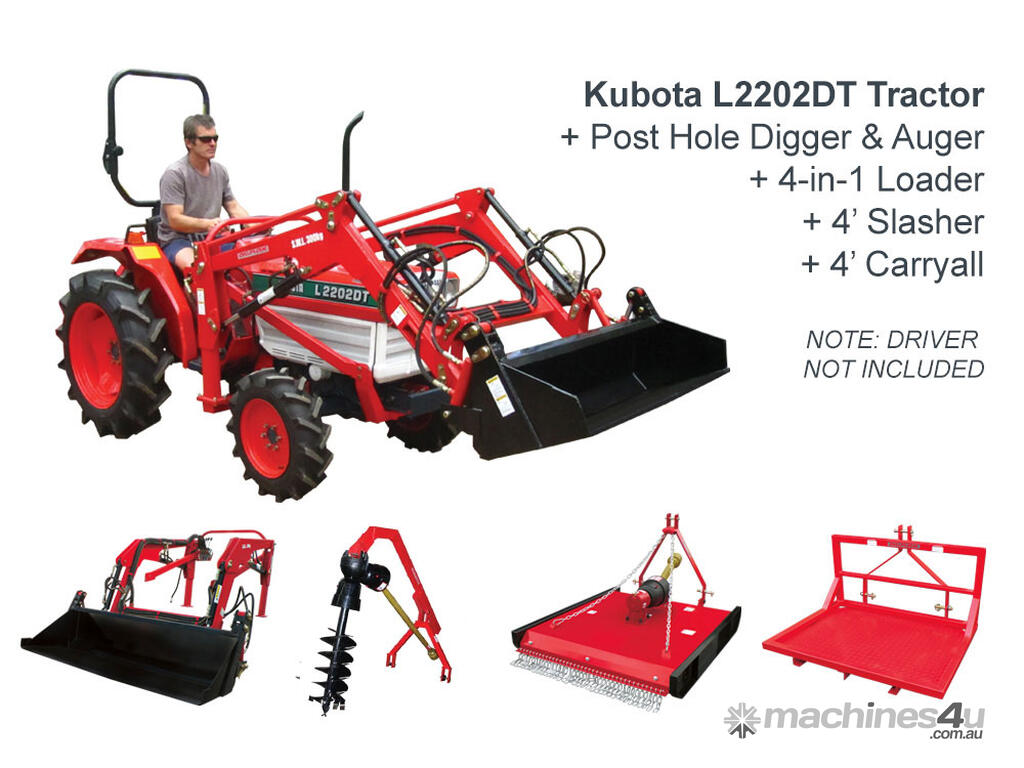 Kubota 26hp Fencing & Mowing Package L2202DT