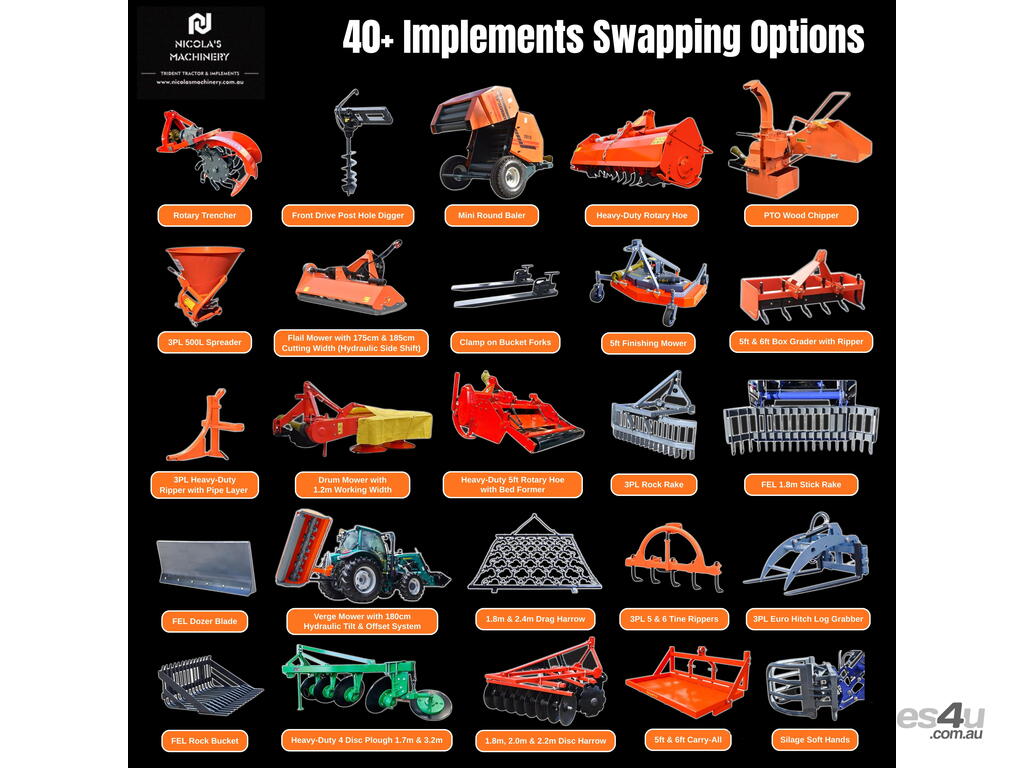 TRIDENT MEGA SALE 75HP 4WD CANOPY TRACTOR WITH 4IN1 BUCKET COMBO DEAL 5 YEARS WARRANTY - Image 6