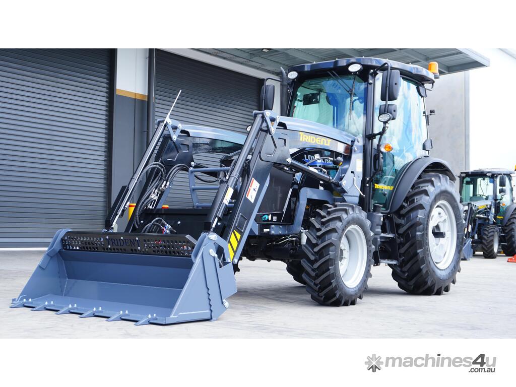 Trident Plus Synchromesh Model 75HP 4WD A/C Cabin Tractor with 4-in-1 Bucket (4,300kg Gross Weight)